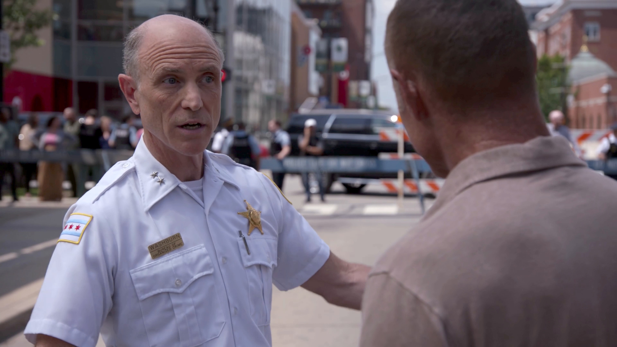 Chief Washburn · Making his point