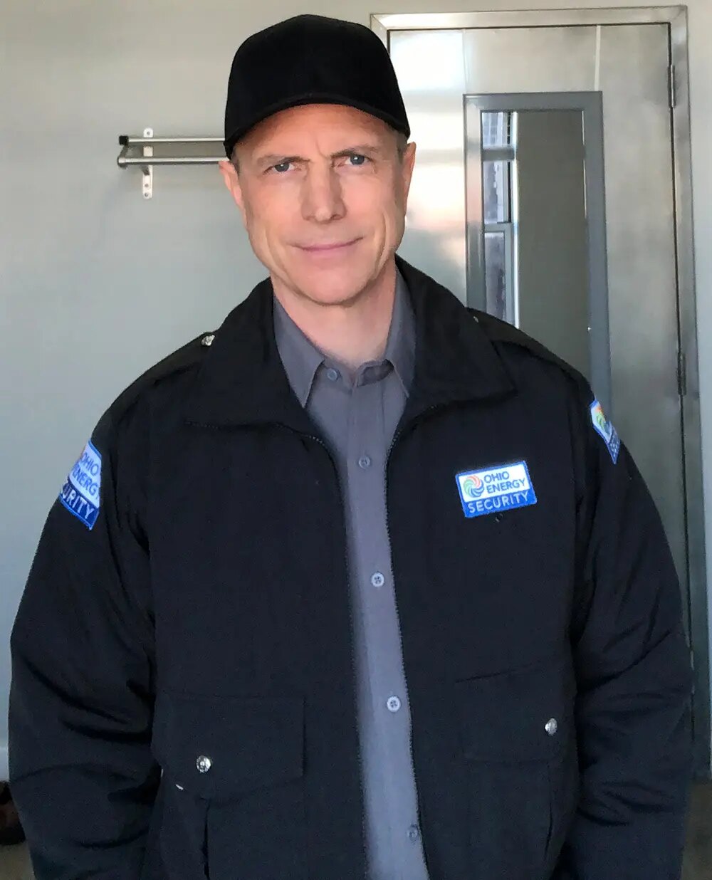 Drew Moore as Dwayne Swayer behind the scenes