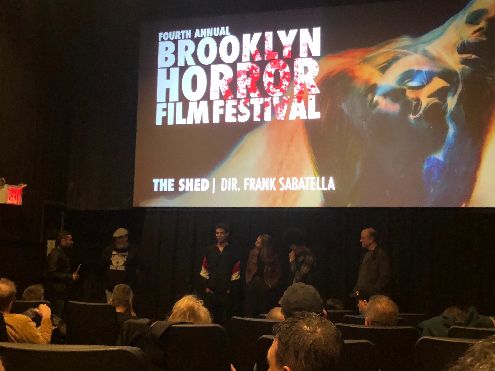 The Shed panel on stage at the Brooklyn Horror Film Festival
